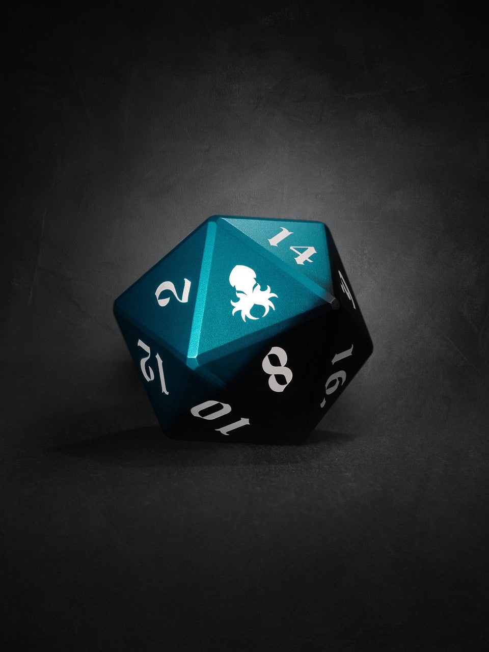 Vulcan: Azure Knight 50mm Black and Blue Precision Aluminum Single D20